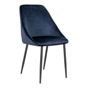 Porto spisebordsstol blå velour