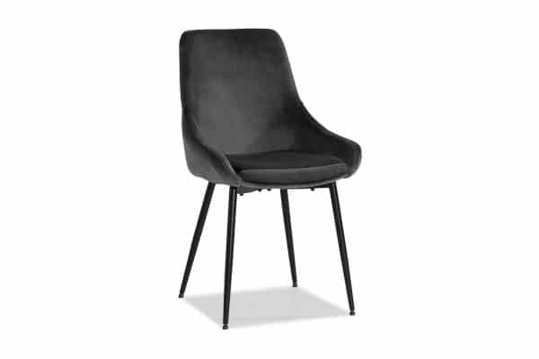 Alsarp Spisebordsstol, Grå Velour