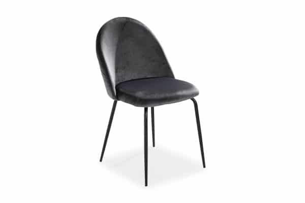 Elba Spisebordsstol, Grå Velour