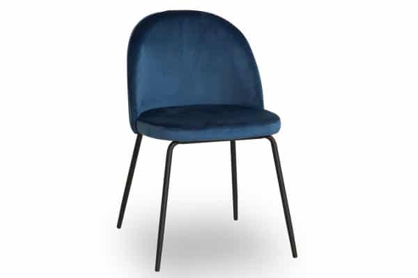 Felipe Spisebordsstol, Blå Velour