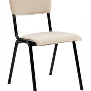Cas spisebordsstol i metal og velour H82 cm - Sort/Champagne
