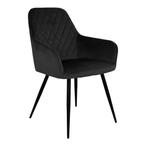 Harbo spisebordsstol sort velour