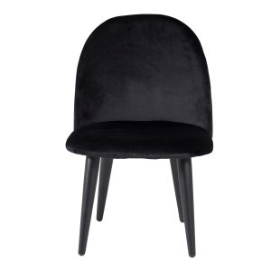VENTURE DESIGN Velvet Chair XXS børnestol - sort velour og metal
