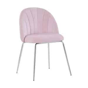 Felipe Spisebordsstol, Lyserød Velour