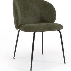 Monna, Spisebordsstol, grøn/sort, stof