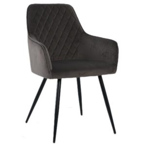 Homeville Hanne velour mørkegrå 65x57x87cm