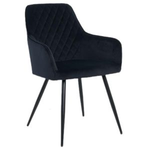 Homeville Hanne velour sort 65x57x87cm