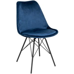 Homeville Mads velour blå 55x48x84cm