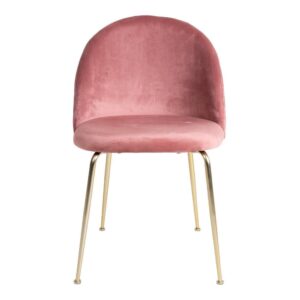Geneve Spisebordsstol - Rosa Velour
