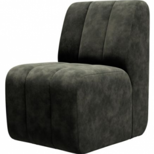 Riviera Maison Dazzle spisebordsstol på hjul i velour H87 cm - Grøn