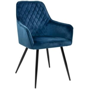 Hanne velour mørkeblå 65x57x87cm