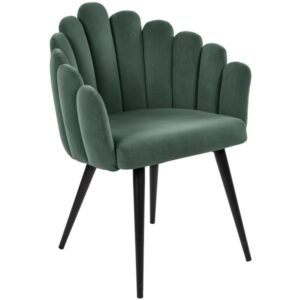Jasmin velour mørkegrøn