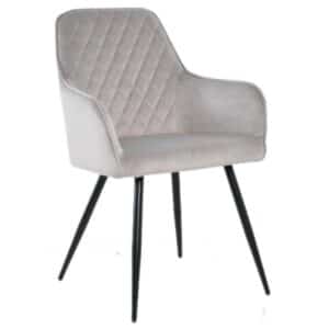 Homeville Hanne velour lysegrå 65x57x87cm