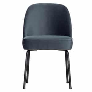 WOOOD Vogue spisebordsstol - krikandfarvet fløjl polyester og sort metal