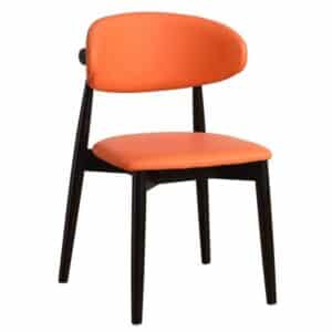 Homeville Martha velour orange/træ sort
