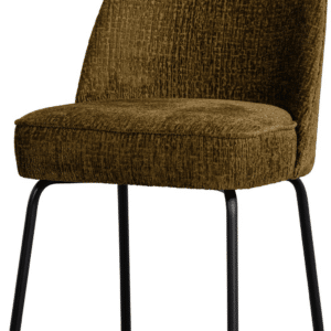 Spisebordsstol WOOOD Vogue 2-pak, struktureret vævet velour, bronze, H83xB50xD57 cm