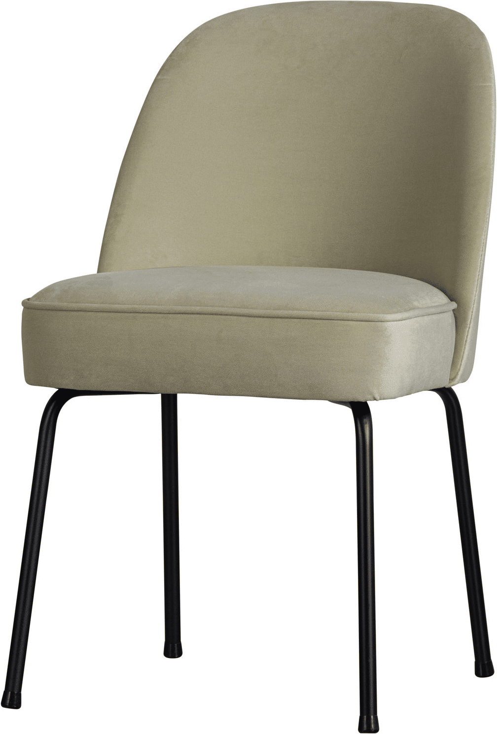 Spisebordsstole / spisestuestole WOOOD Vogue sæt 2 pistacie velour 100% polyester, moderne afrundet design