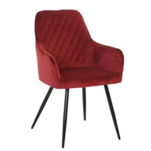 Homeville Hanne velour bordeaux 65x57x87cm